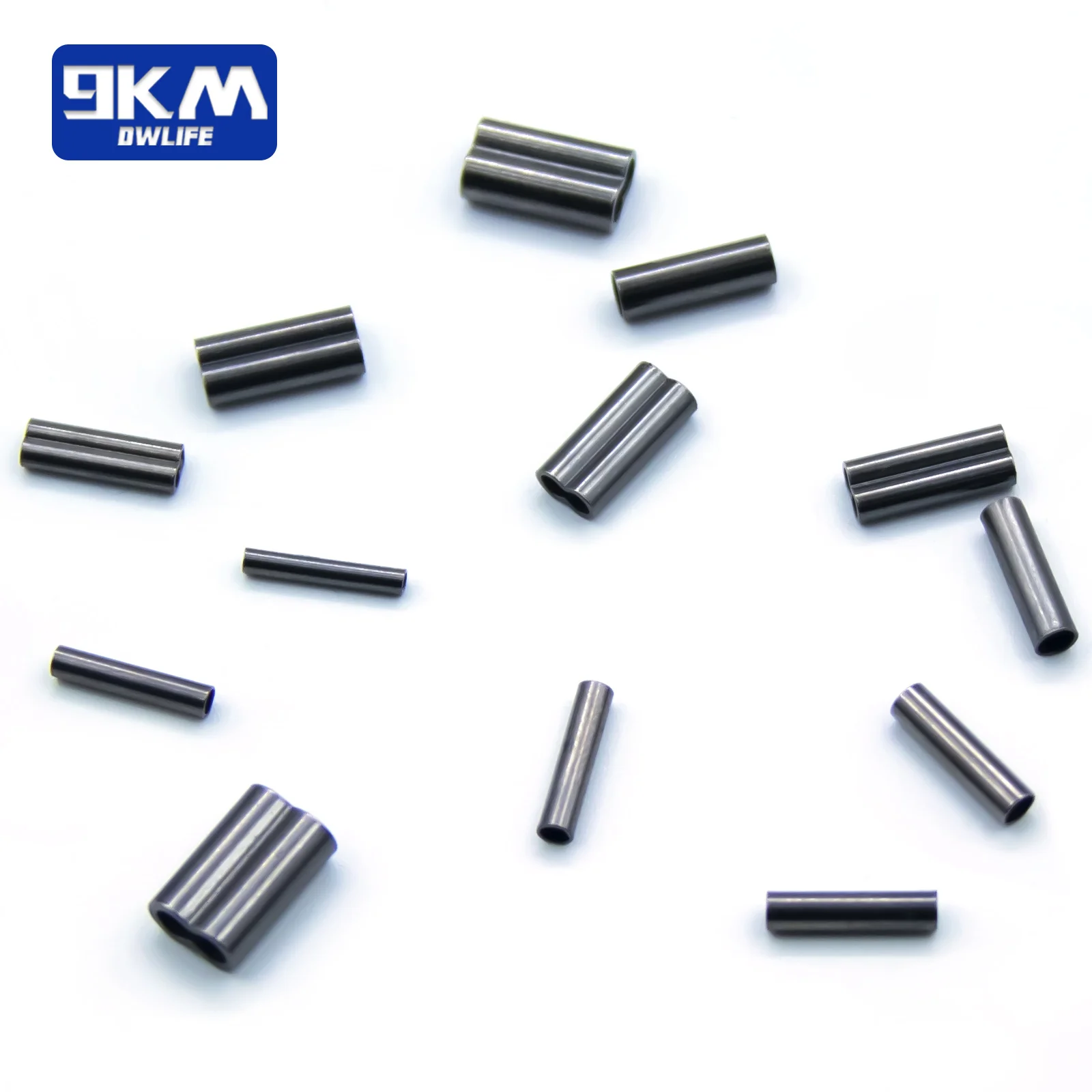 50 ~ 200 Uds. Tubo de alambre de pesca de latón, mangas de prensado de un solo doble barril, accesorios de sedal, conector de tubo de pesca - imagen 5