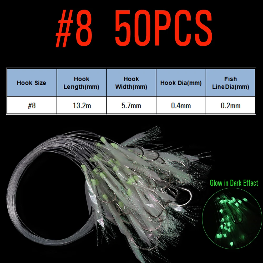50PCS Size 8