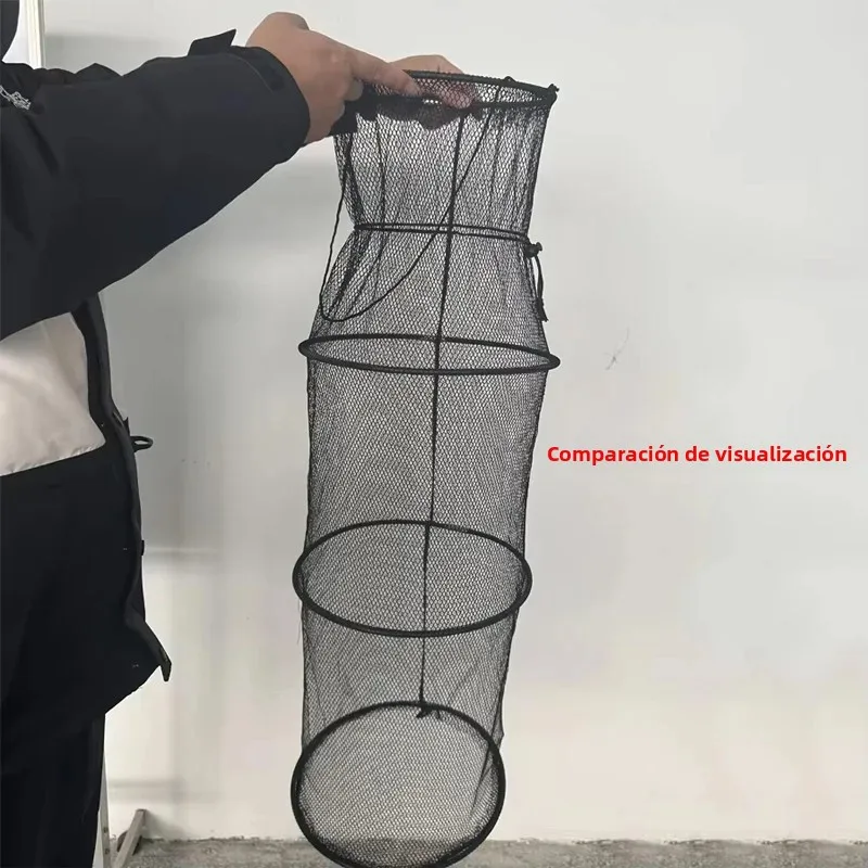 Salabardo plegable para kayak con malla de goma y bolsa de transporte - imagen 2