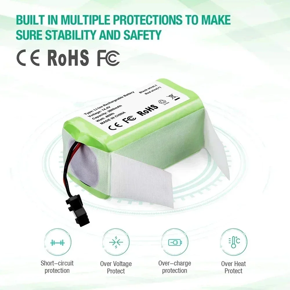 Batería eufy RoboVac 14,4V – Compatible 15C 15T 25C 30C 35C MAX - imagen 5