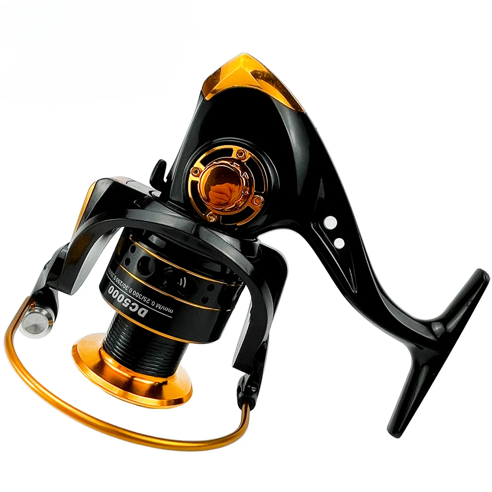 Ghotda-carrete de pesca Jigging 1000-7000Metal, relación de engranaje 5,2: 1, lanzamiento de tiro largo, agua salada, Surf, Mar Grande, giratorio - imagen 3