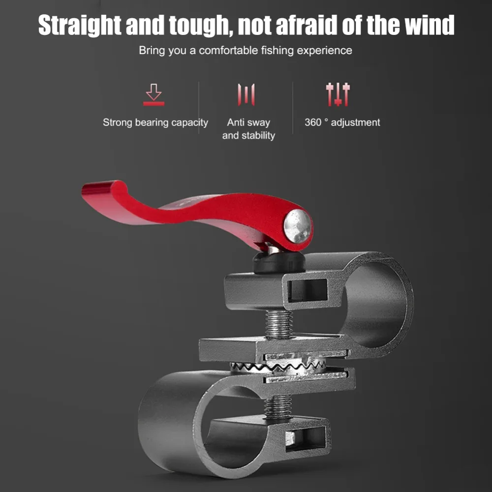 Soporte de silla de pesca ajustable, accesorios de pesca, soporte de paraguas, Conector de Clip fijo - imagen 4