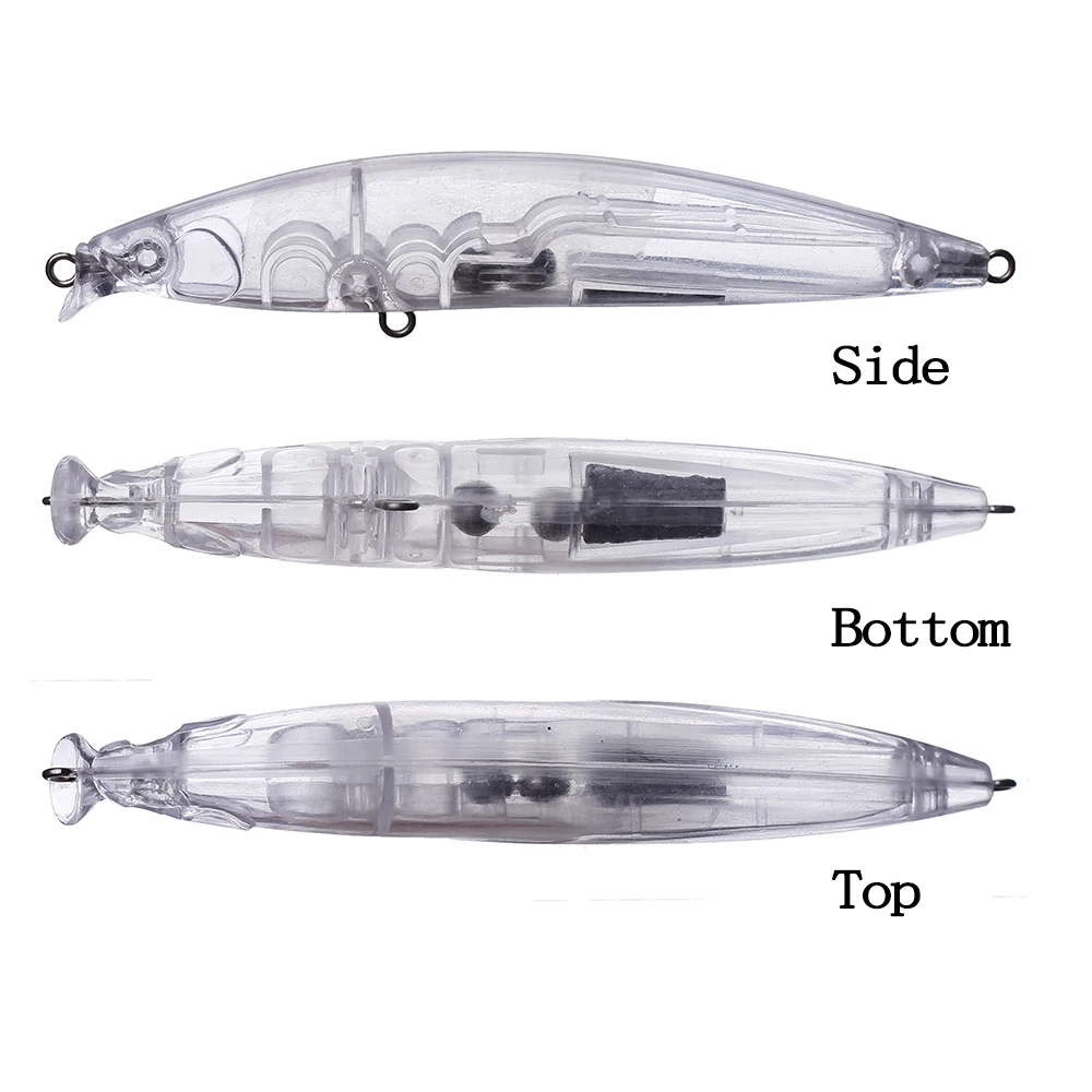 Chan'sHuang 20 piezas cebo en blanco sin pintar 105mm 10g sonajero flotante lápiz de fundición larga DIY hecho a mano aparejos de señuelo de pesca Artificial - imagen 3