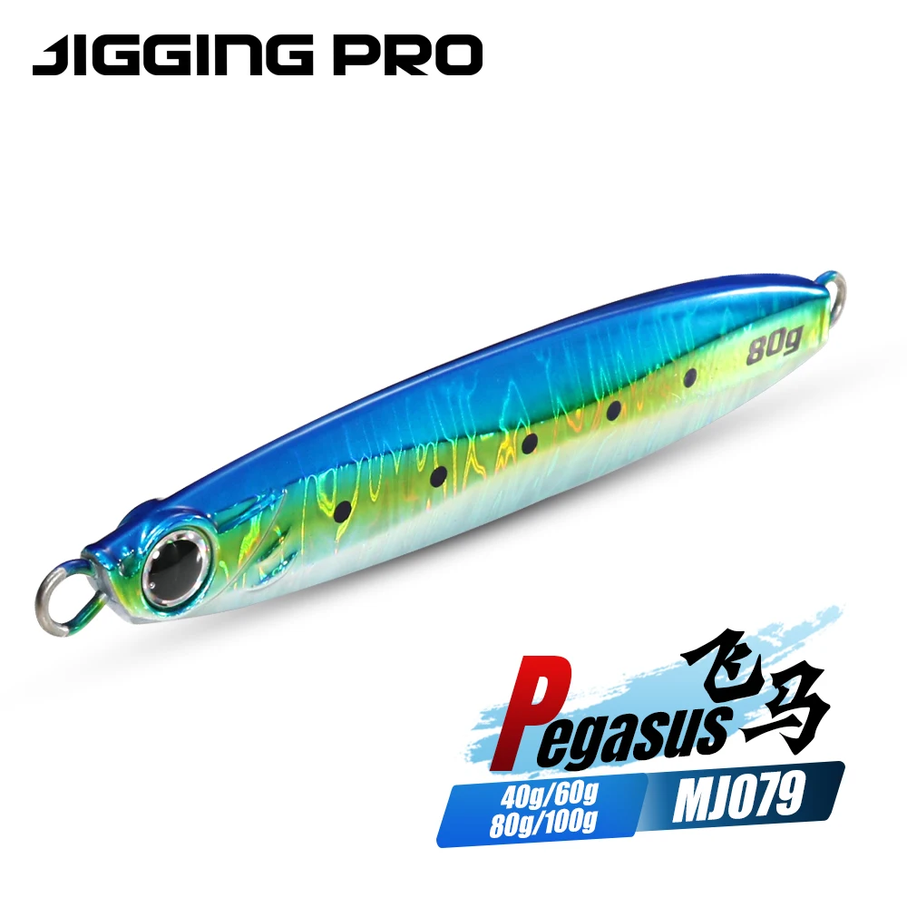 JIGGINGPRO 35g 45g 60g 80g 100g Coltsniper plantillas de Metal Japón señuelo de Jigging de fundición larga señuelo de pesca de mar