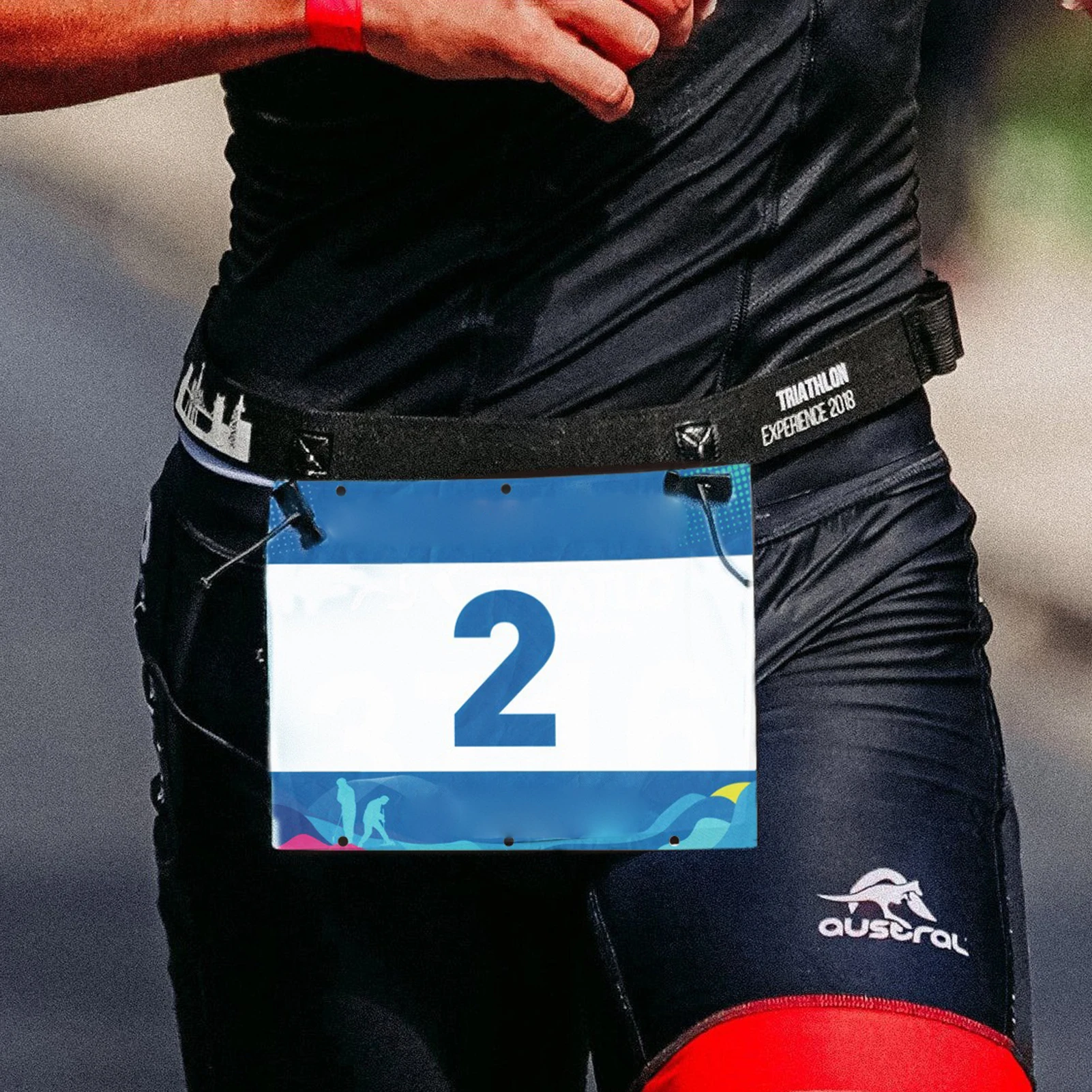 Cinturón portageles elástico impermeable para maratón y triatlón - imagen 3