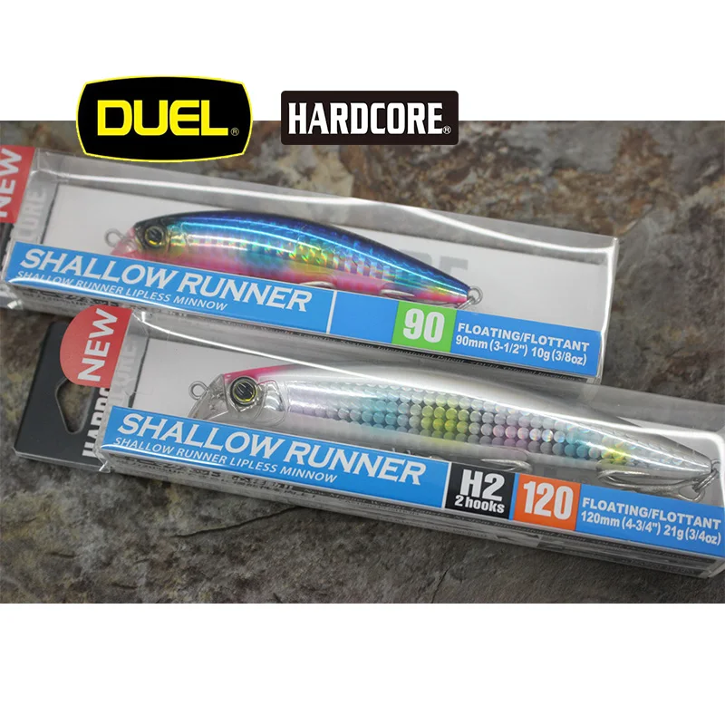 Duel-señuelo de pececillo flotante, cebo de fundición de núcleo duro, corredor poco profundo, 2 ganchos, 100% original, 10g, 17g, 21g - imagen 4