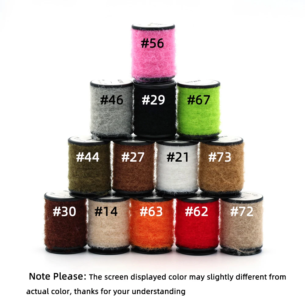 Wifreo, 20 metros/carrete, atado de pesca con mosca, Material sintético de chenilla suave y ligero para envoltura corporal de ninfa, hilo para hacer señuelos de pesca con mosca - imagen 4