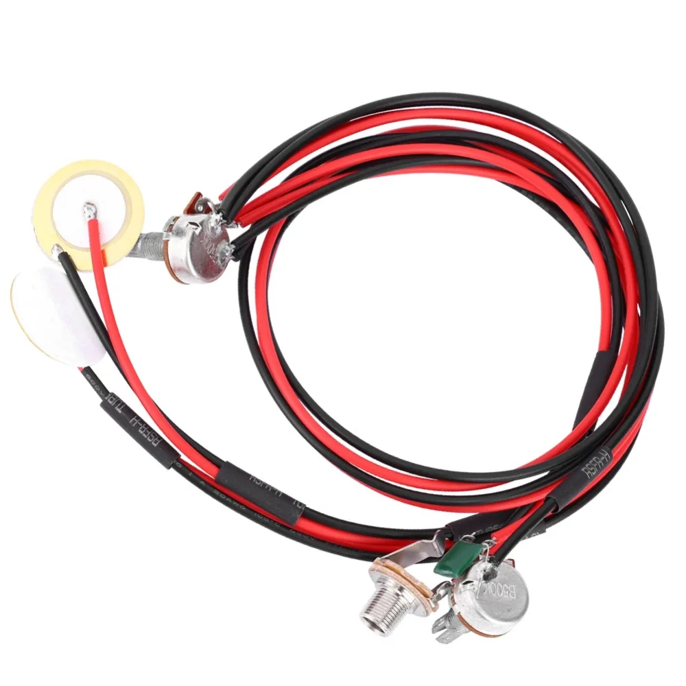 ​ Pastilla piezoeléctrica Jack de 6,35 mm ​ ​ Con control de volumen/tono ​   Pastilla de instrumentos acústicos ​ ​ Transductor piezoeléctrico ​ ​ Configuración precableada ​ ​ - imagen 2