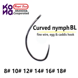 Royal Sissi Ganchos de Ninfa Curvados BL – Ideal para Mosca de Trucha