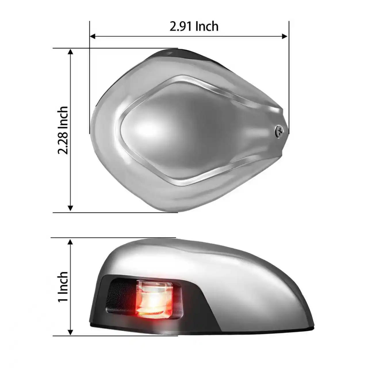 Luces de navegación para barcos 316 Acero inoxidable LED Tablero de estrellas verde y puerto rojo Impermeable IP67 12V - imagen 5