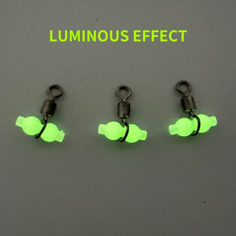 ZYZ-aparejo giratorio de pesca luminoso de 3 vías, Conector de aparejo giratorio de tres vías, Herramienta de gancho dividido, accesorios de gancho de cuerda, 10 unidades por lote - imagen 2