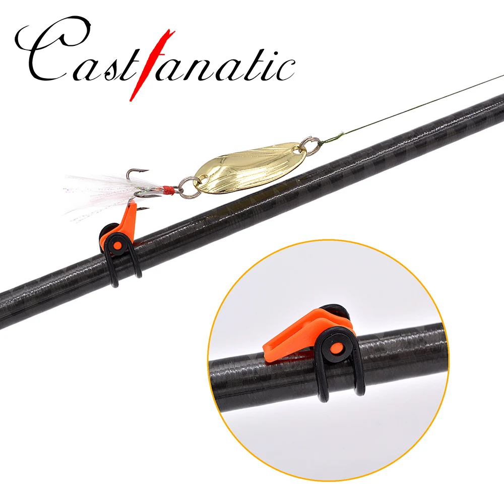 Castfanatic-anzuelo SEGURO DE 10 piezas, soporte de cebo, soporte de seguridad para caña de pescar, equipo de pesca, accesorios portátiles, cebo fijo - imagen 4