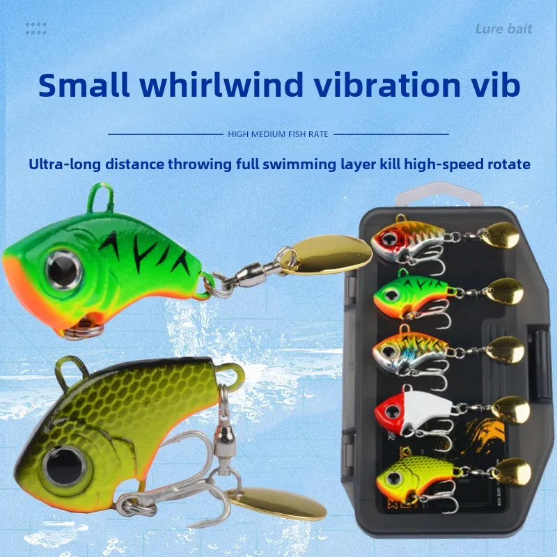 Testar-Señuelos VIB de Metal, cebos giratorios de fundición larga, acción vibratoria para lubina/perco/pez mandarín, agua salada y dulce - imagen 2