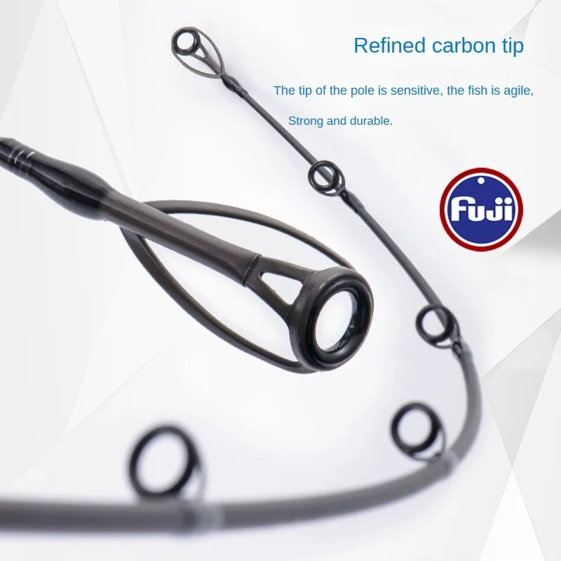 DSNY-caña de pescar de lubina Fuji, señuelo de 8-80g, 2,4 m, 2,4 m, 2,4 m, 2,6 m, 2,9 m, ultraligera, de alto carbono, para agua salada, carpa, fundición giratoria - imagen 3