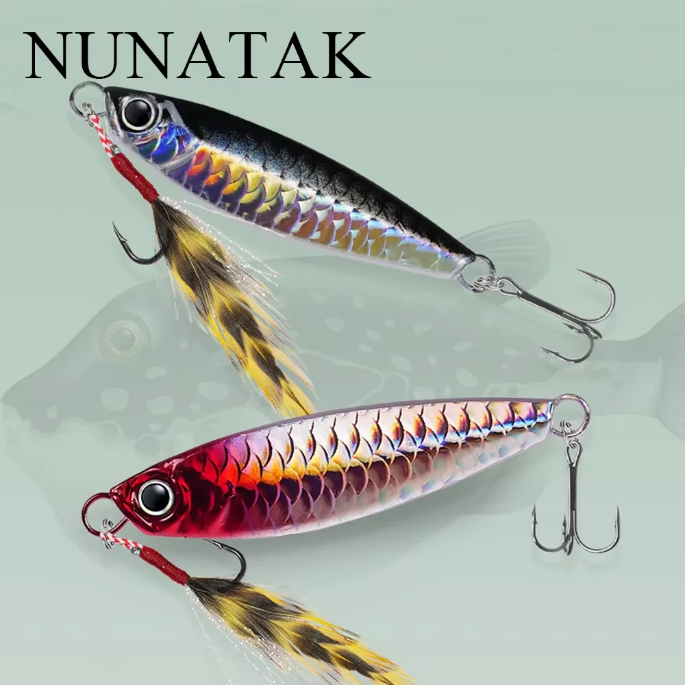 Señuelo NUNATAK VIB, cebo JIG de Metal, cebo duro que se hunde, cebos láser de colores, señuelo para barco 7g/10g/15g/20g/30g, señuelo de pesca de larga distancia - imagen 3