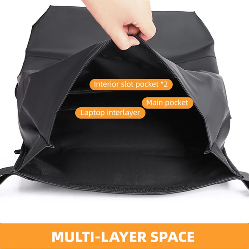 Mochila con tapa enrollada para senderismo, bolsa de lona de viaje para escalada al aire libre, Camping, deporte, Fitness, mochila informal para equipaje de fin de semana - imagen 4