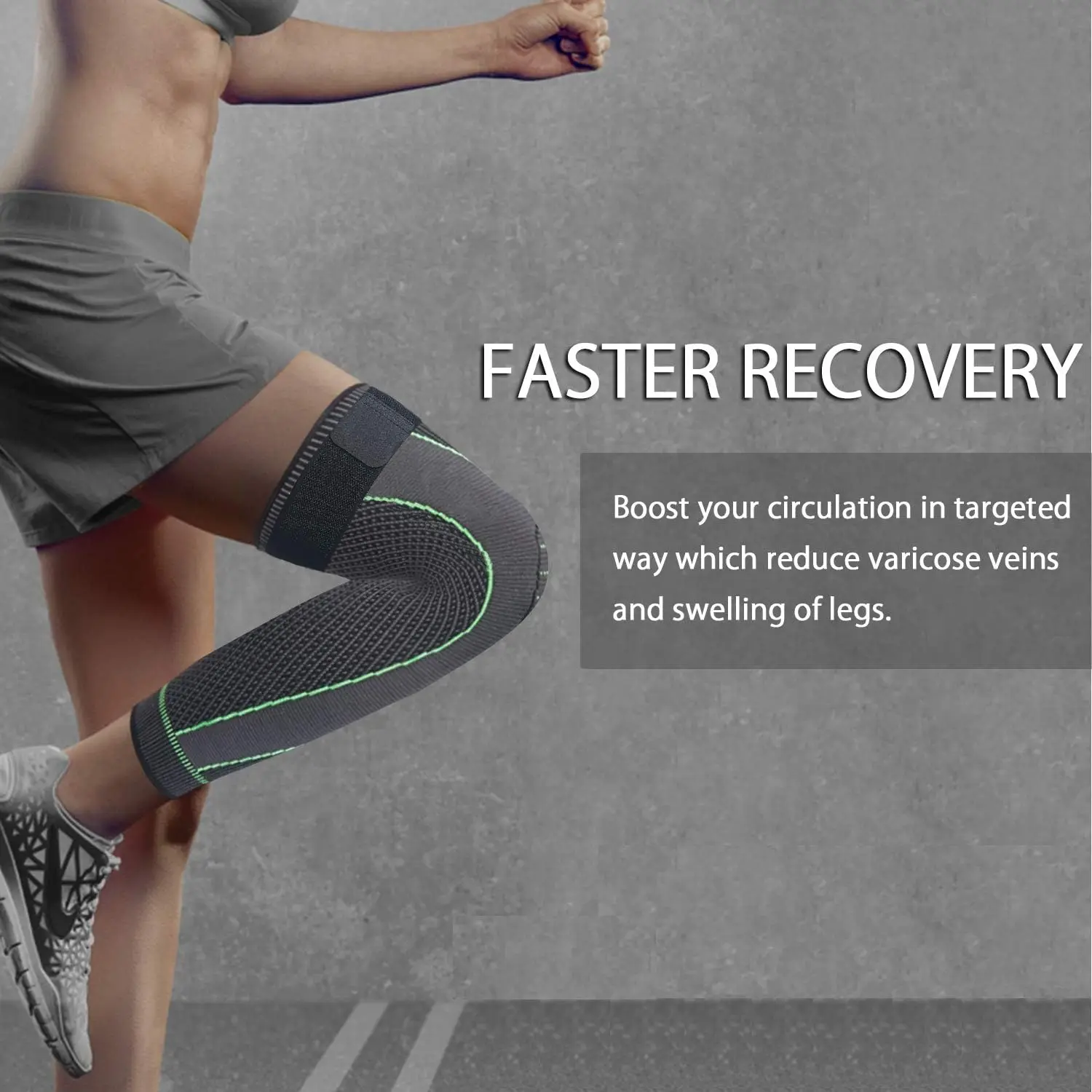 Calentador de piernas de invierno para hombres y mujeres, deportes a presión, artemisa, cubierta de pierna autocalentable, ciclismo al aire libre, esquí, mangas de pierna calentadas - imagen 5