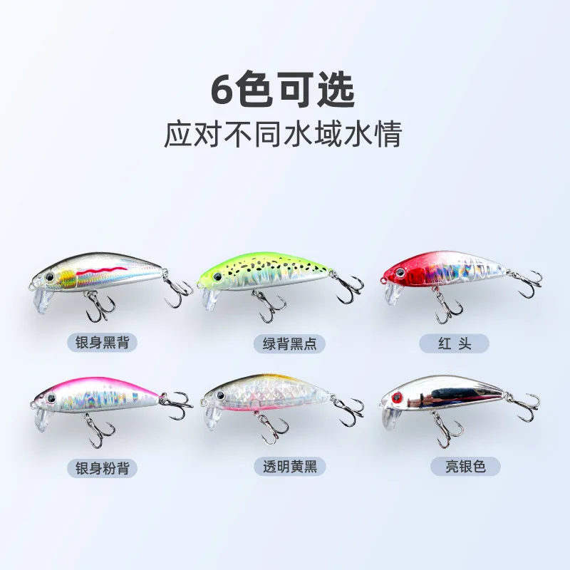 Minnow Wobbler Señuelos de Pesca Jerkbait perca Pesca 6,5g 12,5g Mini cebo duro Artificial hundido para trucha lubina aparejos de Lucio - imagen 4