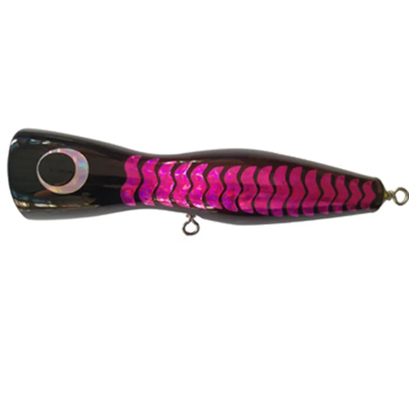 LUTAC-Señuelos de Pesca Popper, cebo flotante de 18CM y 130G, para pesca de madera - imagen 5