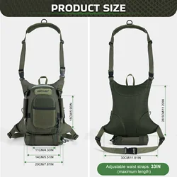 Goture Bolsa pecho pesca mosca – Mochila eslinga transpirable
