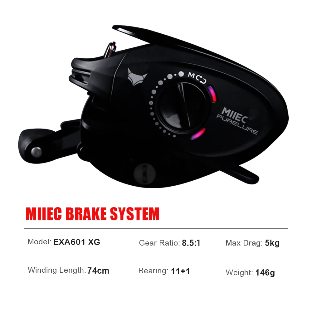 PURELURE nuevo MllEC pluma de plata 9,58g carrete ultraligero BFS FINESSE carrete de Baitcasting bobina de pesca Baitcast para trucha Shad - imagen 2