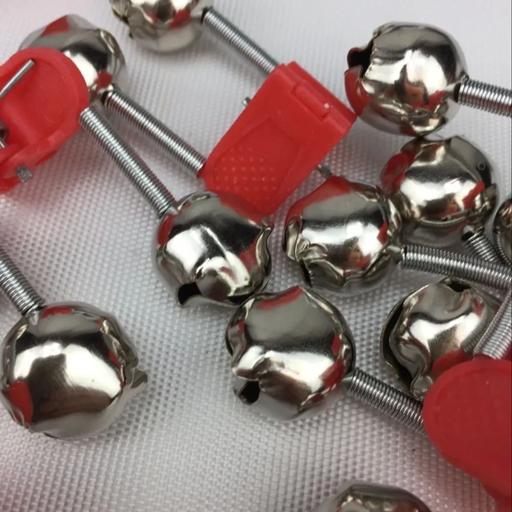 2/5/10 Uds. Varilla de campana pequeña, herramientas indicadoras de mordida, accesorios inox, alimentador de carpa, campana de pescado/caja de alarma, cebo, barco, barrena, pesca, rojo