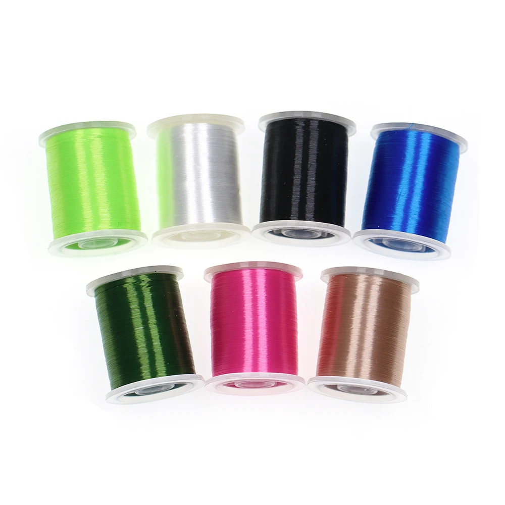 ICERIO 50D hilo fino de alta resistencia para atar moscas, Material plano y liso de nailon ligeramente encerado - imagen 3