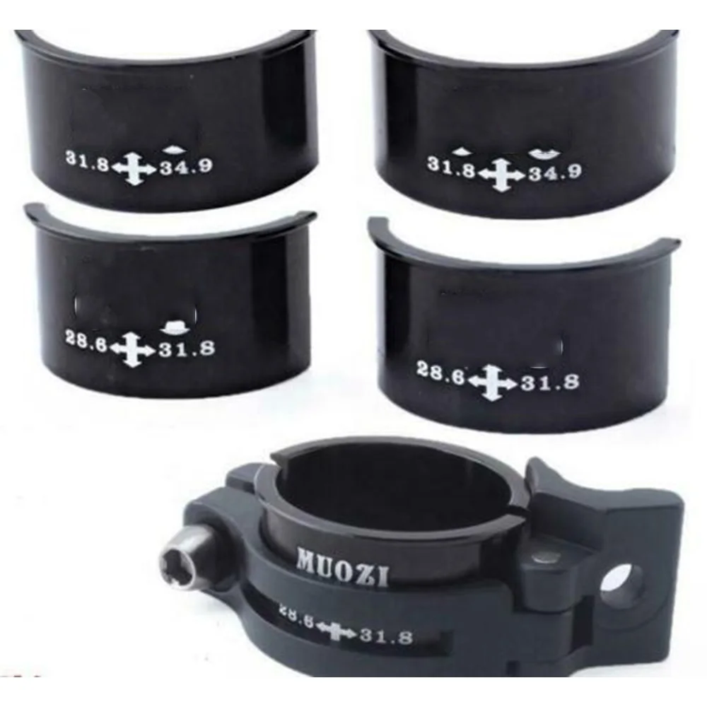 Piezas de ciclismo para bicicleta, accesorios de 28,6, 31,8, 34,9mm, desviador delantero, espaciador reductor, conversión de cuña, adaptador de abrazadera de engranaje - imagen 3