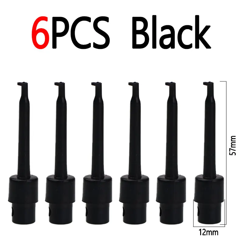 6pcs Black