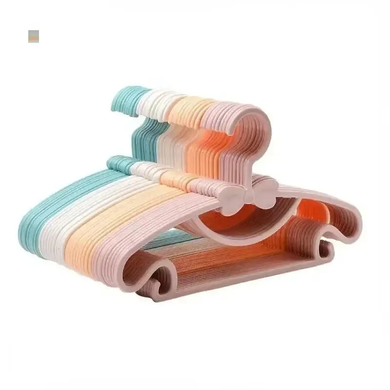 5 unid/set percha para ropa niños pequeños almacenamiento de abrigos para bebés perchas de plástico gancho organizador de ropa para el hogar suministros para el hogar - imagen 2