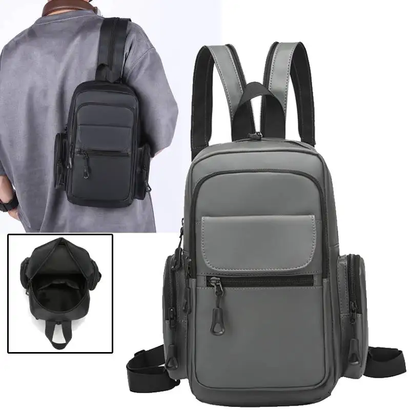 Bolsa de pecho de escalada para hombre, mochila de viaje con múltiples bolsillos, bolso de ciclismo para escalada al aire libre, bolsa deportiva pequeña, mochila escolar para fin de semana universitaria - imagen 2
