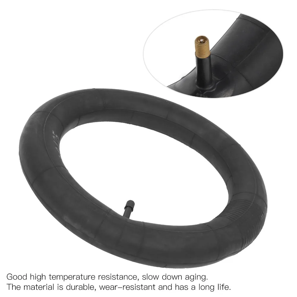 Paquete de 2 tubos de bicicleta de 12x2.125, válvula Schrader, tubo interior de goma butílica para bicicleta de 33mm para válvula Schrader de alta resistencia - imagen 4