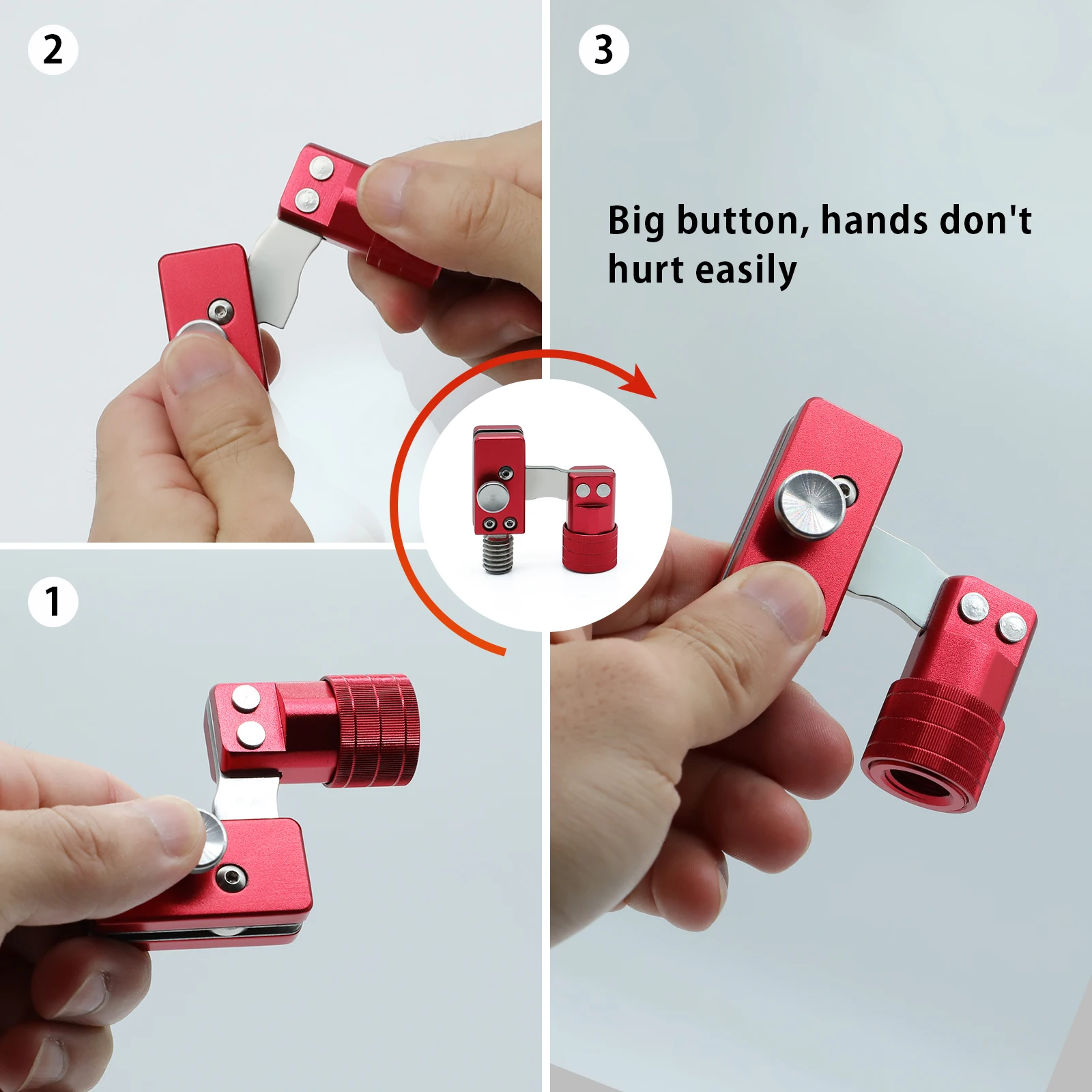 SANLIKE-Junta plegable para caña de pescar, accesorio de acero inoxidable con rosca de 1/2 pulgadas, adaptador de red, conector - imagen 3