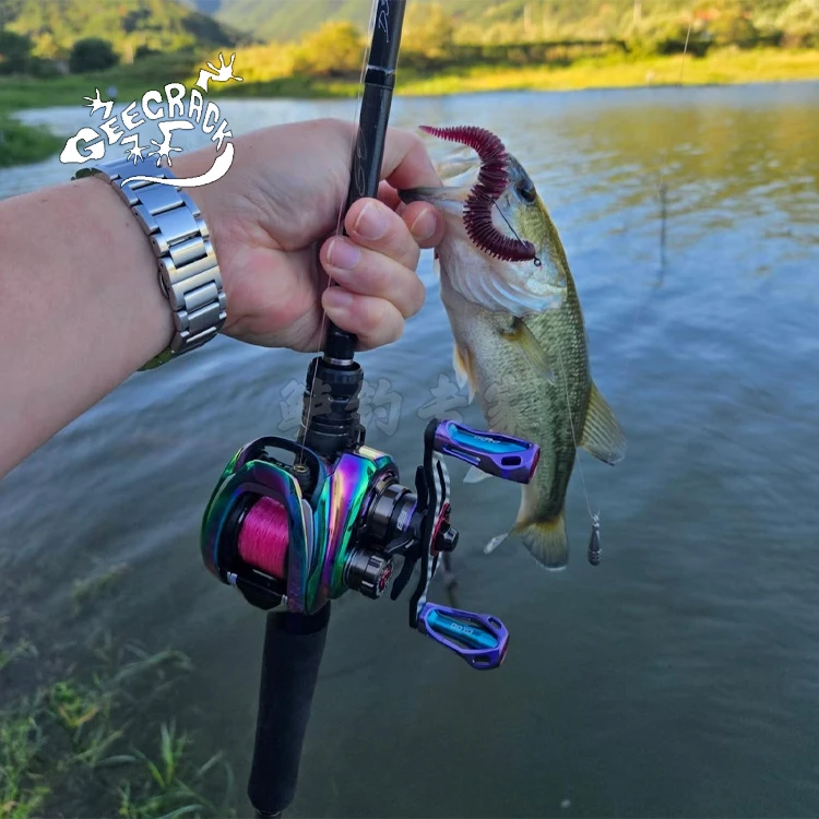 Palo de fuelle de Geecrack japonés, patatas fritas ciclónicas, peso específico alto, grupo de pesca sin plomo de Texas, atletismo de pesca de lubina - imagen 4
