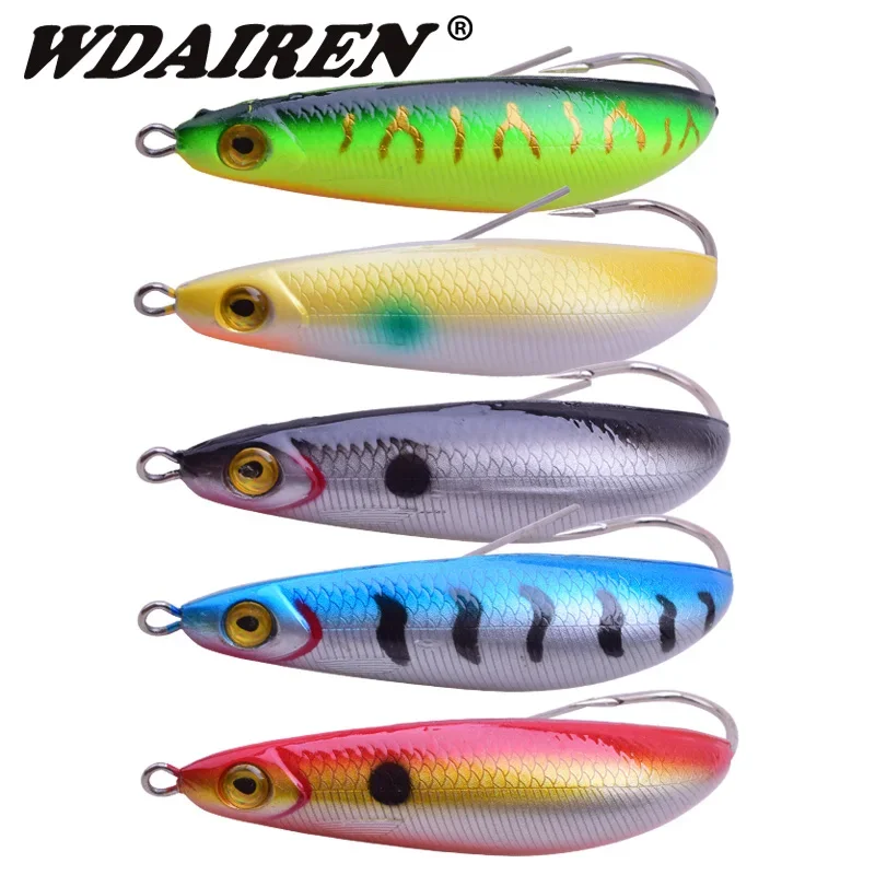 Cebo duro antihitch para pargo, 8cm, 20g, cuchara giratoria, Wobblers, Señuelos de pesca en hielo que se hunden en invierno, Crankbait para agua salada, 1 ud. - imagen 5