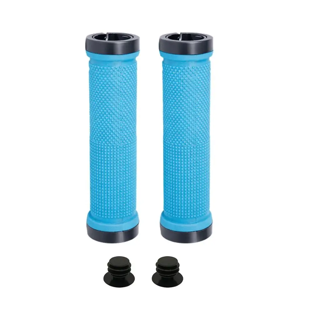 Puños de goma antideslizantes para bicicleta con tapones granulado - imagen 4