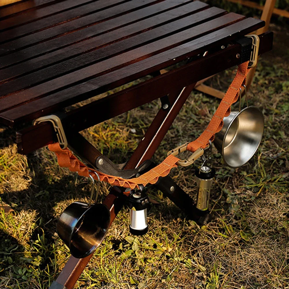 Correa de almacenamiento para acampada y jardín, tendedero, taza de tienda, lámpara colgante, hebilla de cordón para exteriores, cuerda colgante para acampar, oferta - imagen 5