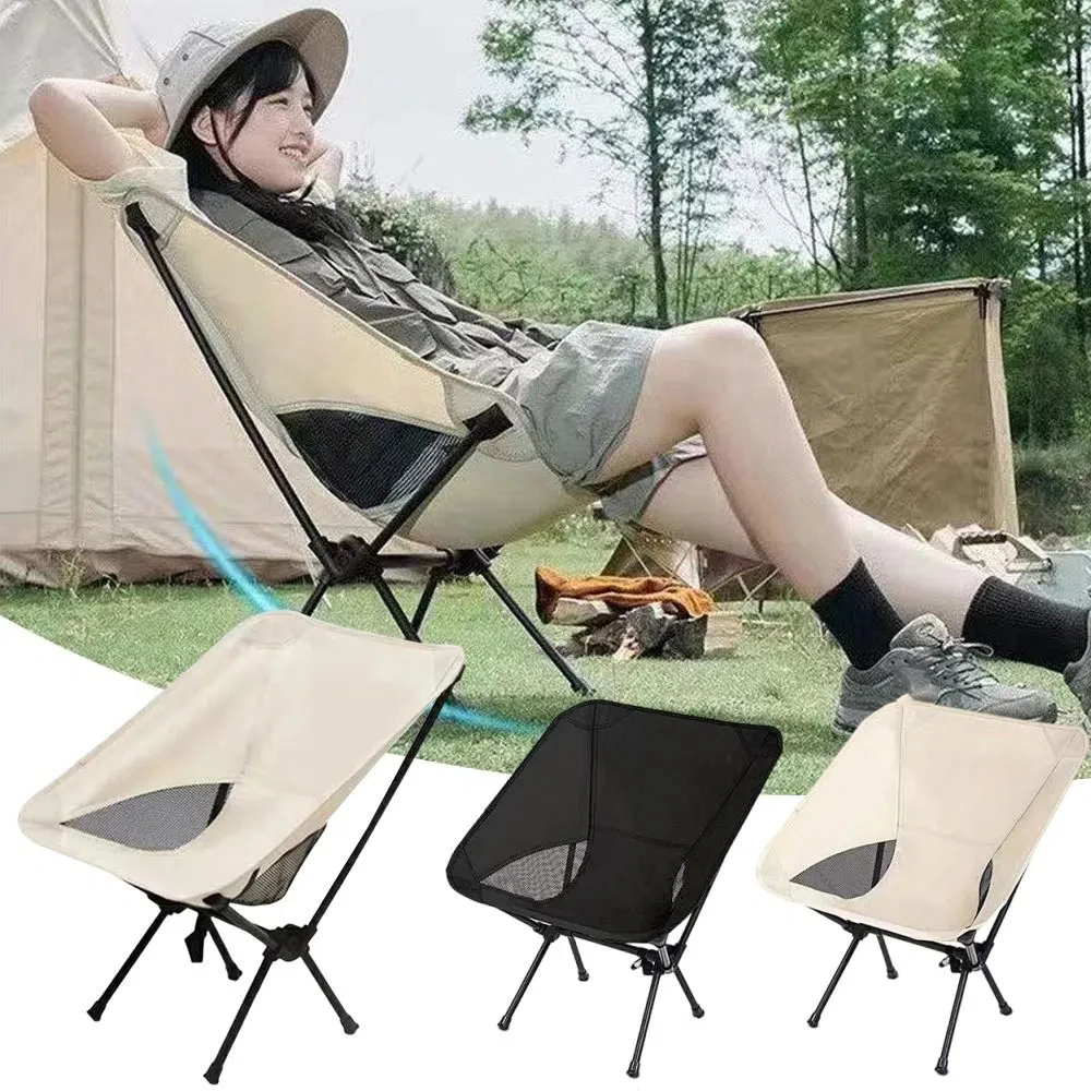 2024 sillas plegables para acampar, silla de pesca desmontable portátil, silla de playa ultraligera para exteriores - imagen 2