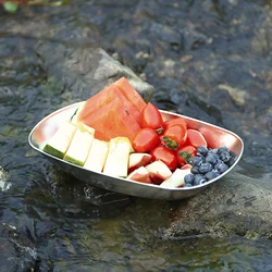 Platos de acero inoxidable para pesca y camping - Accesorios útiles