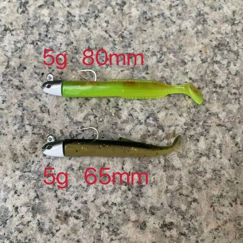 HAIMALUO-señuelo de pesca Artificial, cebo de pesca de agua salada, Swimbait, Swimbait, parte de cabeza de pez, 5g, 5 piezas - imagen 2