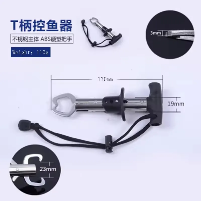 Stainless Steel Fish Controller Luya Clamp Fish Grabber Fish Controller Clamp With Scale And Ruler Pliers Clamp Fish - imagen 2