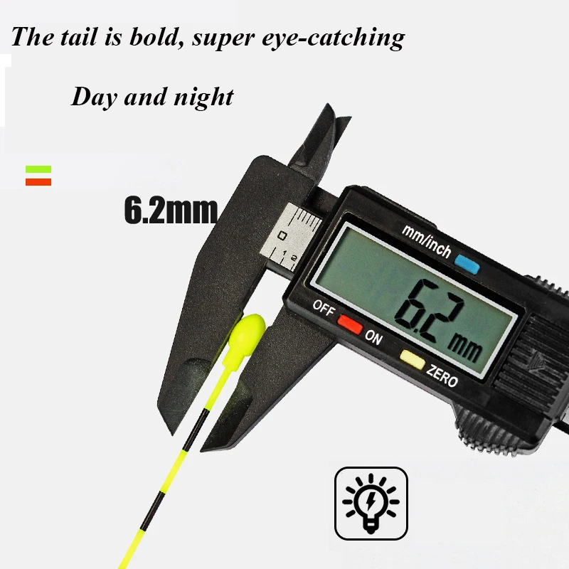Flotador de luz Led inteligente para pesca nocturna, accesorio con Chip de detección de gravedad, con batería CR425, 1 unidad - imagen 5