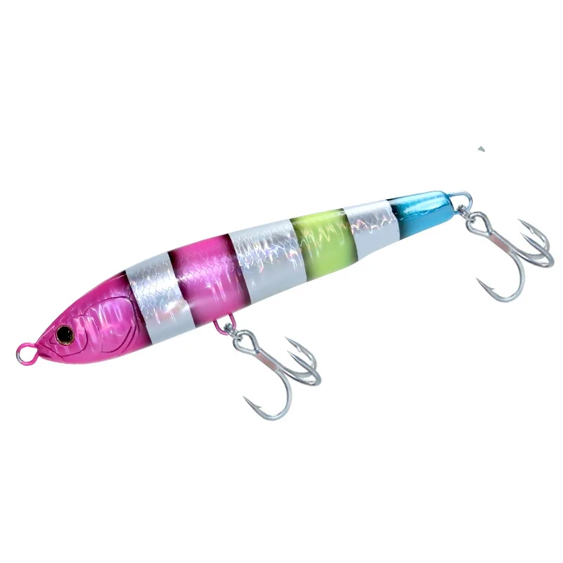 1 unidad 160mm 45g Topwater Stick señuelo de pesca áreas profundas barco pesca agua salada cebos duros lápiz flotante - imagen 5