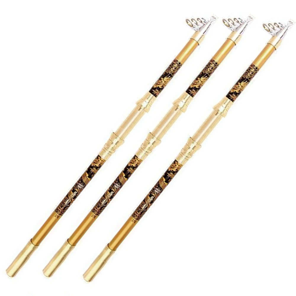 Caña de pescar telescópica dura profesional de 2,1 M-3,6 M, cañas giratorias portátiles de Metal, barco de mar de viaje, caña de Surf en roca, pesca en la costa - imagen 3