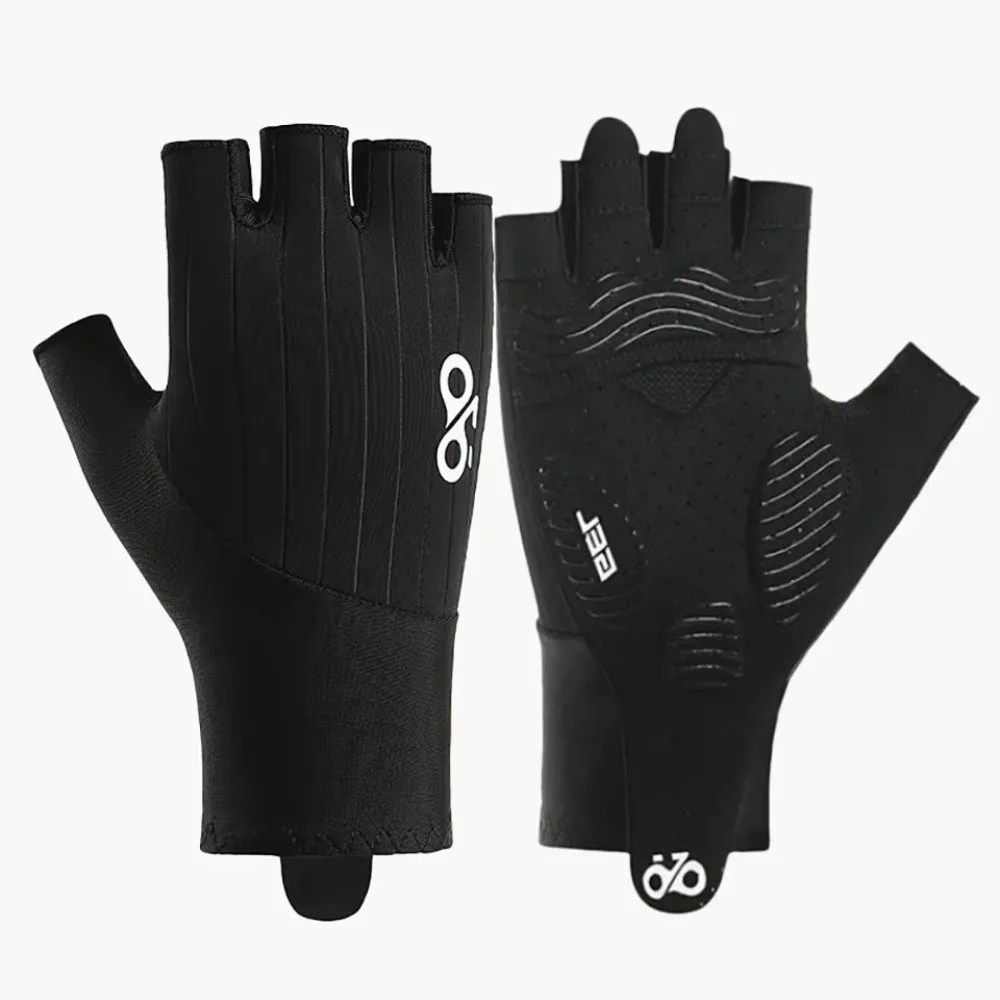 Guantes de bicicleta de verano, guantes de ciclismo MTB de medio dedo para hombres, acolchados 3D, antideslizantes, absorbentes de golpes, accesorios para bicicletas - imagen 5