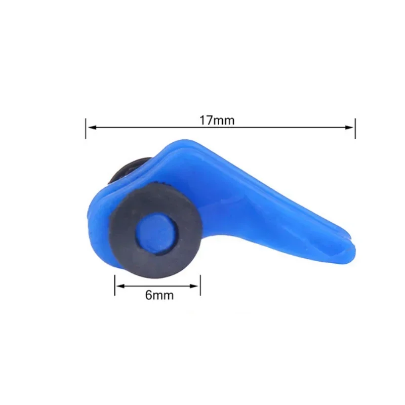 Anzuelo de señuelo de pesca, soporte de plástico, 10 unids/lote, accesorios de soporte seguro, anzuelos de plantilla, mantenimiento seguro para herramienta de caña de pescar de fundición de cebo - imagen 3