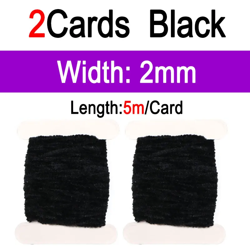 2pcs Black 2mm