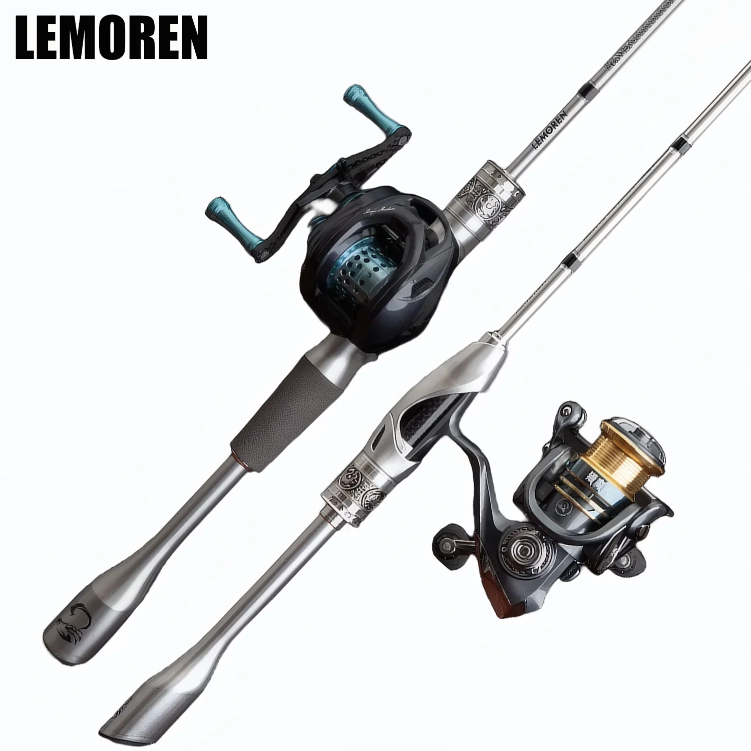 Accesorios de pesca de caña de pescar de fibra de carbono UL, caña giratoria/caída para carpa, trucha, lubina, herramientas de caña de pescar de barco de cebo pequeño