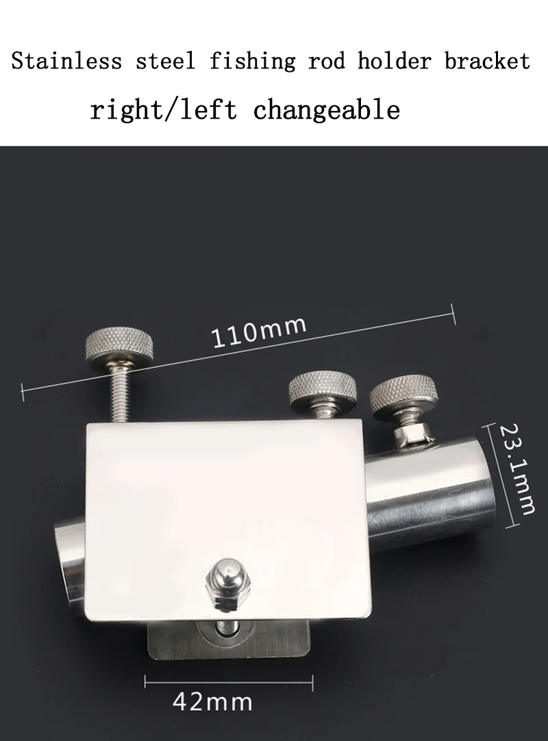 Caja de aparejos de pesca de acero inoxidable, accesorio, soporte para caña, soporte de red de pesca, soporte desmontable, pesca de carpa A552, 3 uds. - imagen 4