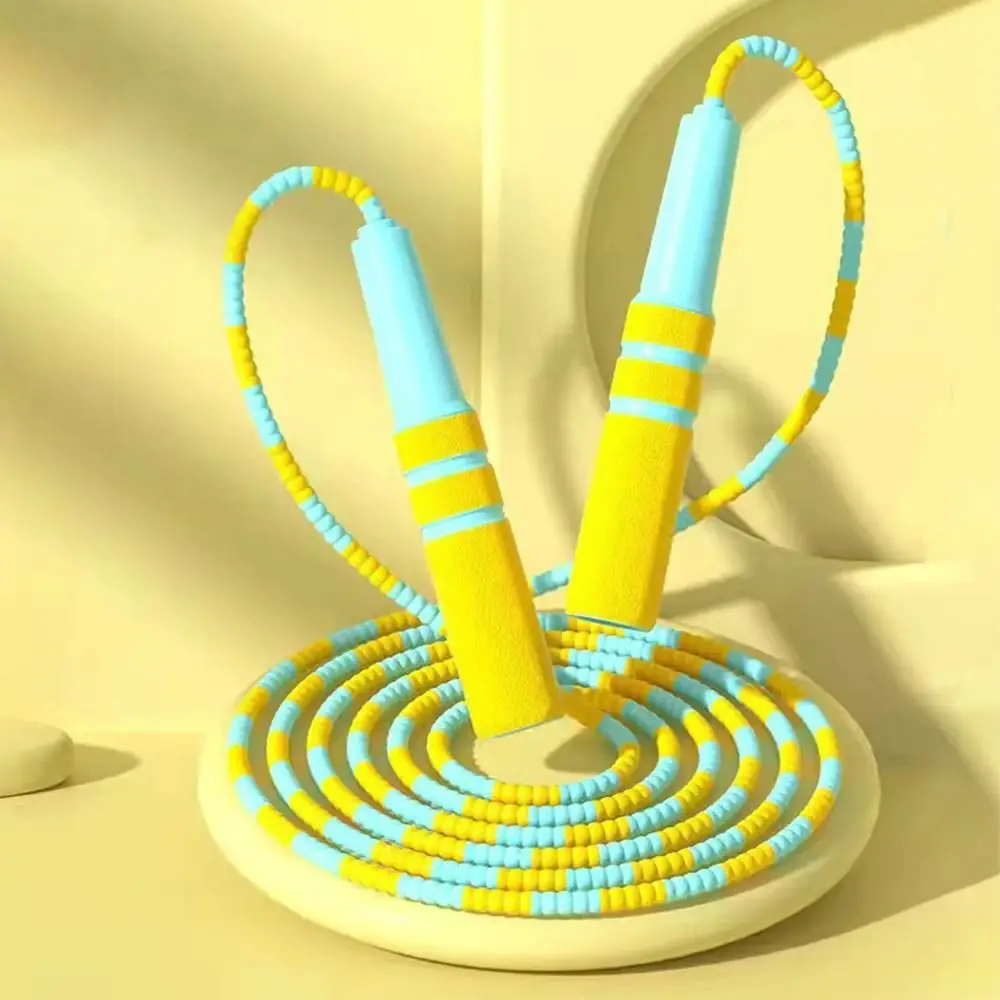 Cuerda de saltar ajustable para niños, mango suave, aclara la cuerda de entrenamiento para saltar para niños, no enredada, buena para el crecimiento físico - imagen 2